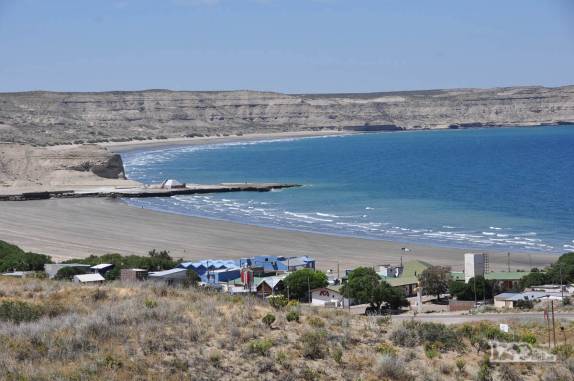 A pequena e simpática Puerto Piramides, na Península Valdés, na Argentina